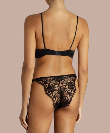 Coco de Mer – Hera Braziliaanse Slip Zwart - 60% Korting! Coco de Mer Hera Brazilan Knicker - Pleasurements
