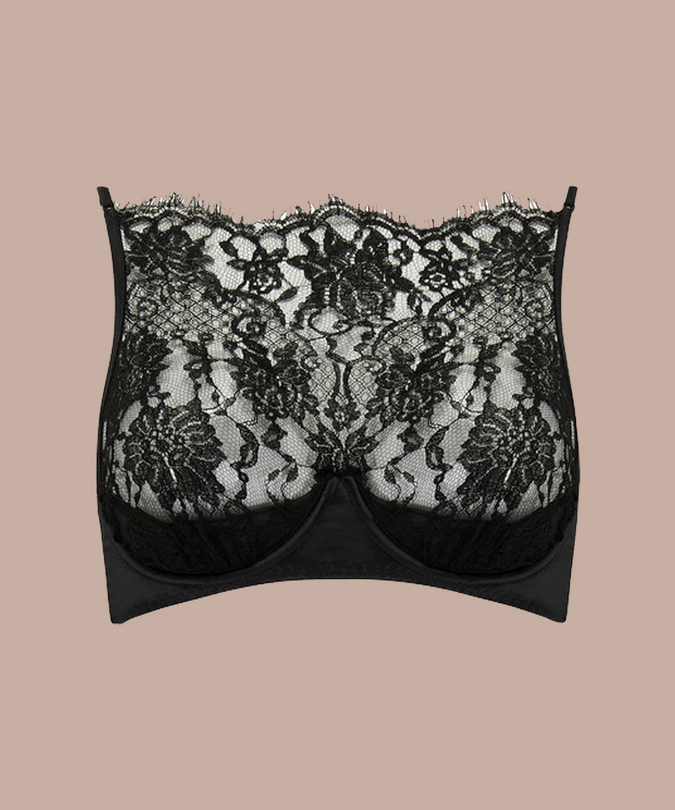 Coco de Mer Hera High Neck Balconette Bra - Pleasurements