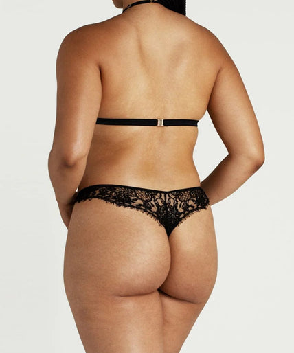Coco de Mer Hera Thong in Black Coco de Mer Hera Thong in Black - Pleasurements