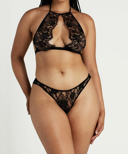 Coco de Mer Hera Thong in Black Coco de Mer Hera Thong in Black - Pleasurements