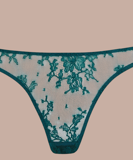 Coco de Mer – Nilima Balconette Bra Teal – 50%! Coco de Mer Nilima Balcony Bra in Teal - Pleasurements