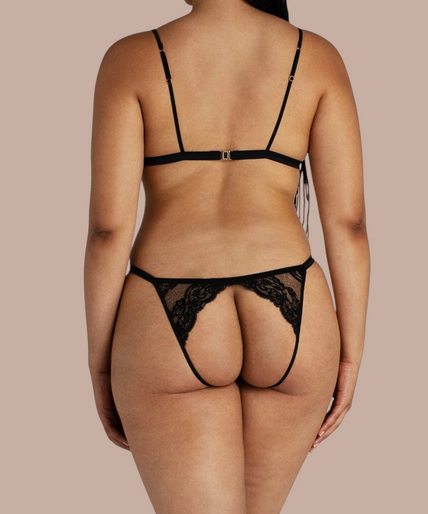Coco de Mer – Seraphine Playsuit Black – 50%! Coco de Mer Seraphine Playsuit - Pleasurements