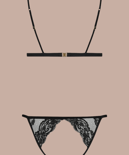 Coco de Mer – Seraphine Playsuit Black – 50%! Coco de Mer Seraphine Playsuit - Pleasurements