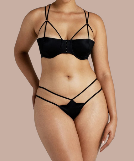 Coco de Mer – Sylph Half Cup Bra Black – 50%! Coco de Mer Sylph Half Cup Bra - Pleasurements