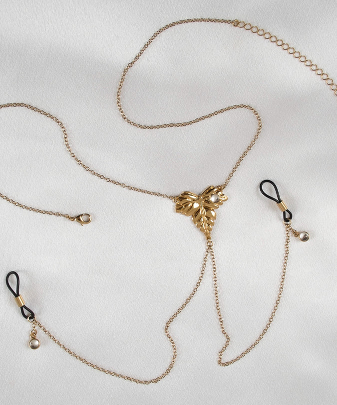 Sylvie Monthulé Breast Necklove Secret Garden Design Gold