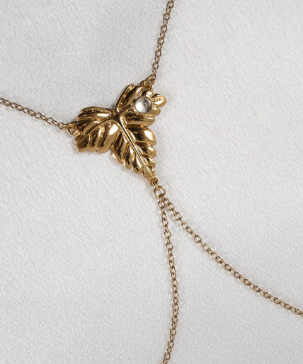 Sylvie Monthulé Breast Necklove Secret Garden Design Gold Sylvie Monthulé Breast Necklove Secret Garden Design Gold