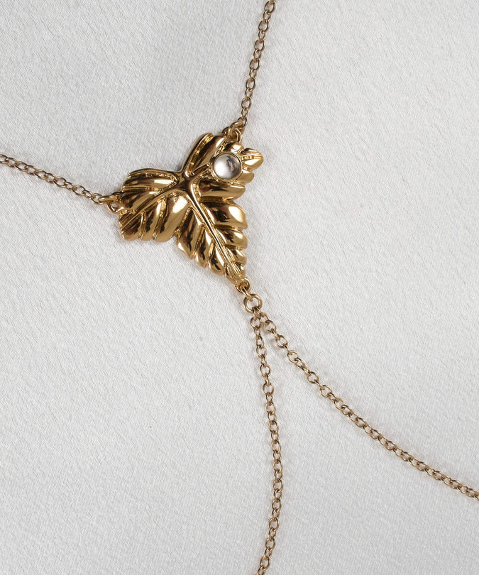 Sylvie Monthulé Breast Necklove Secret Garden Design Gold