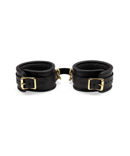 Black Leather Ankle Cuffs Black Leather Ankle Cuffs