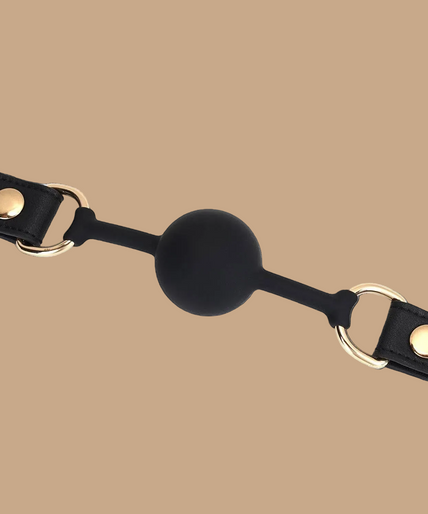 Liebe Seele Dark Secret Silicone Ball Gag – Black Liebe Seele Dark Secret Silicone Ball Gag – Black