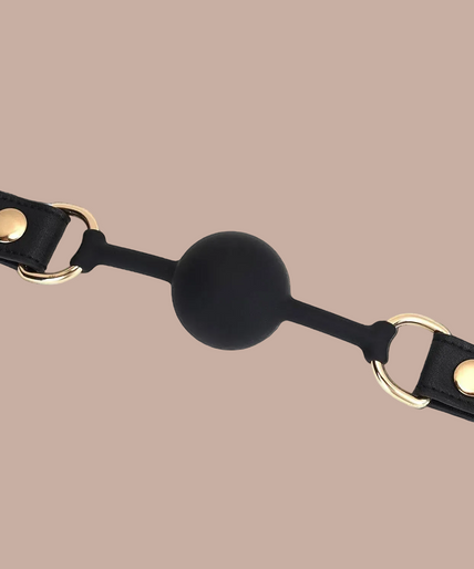 Liebe Seele Dark Secret Siliconen Ball Gag – Zwart Liebe Seele Dark Secret Siliconen Ball Gag – Zwart