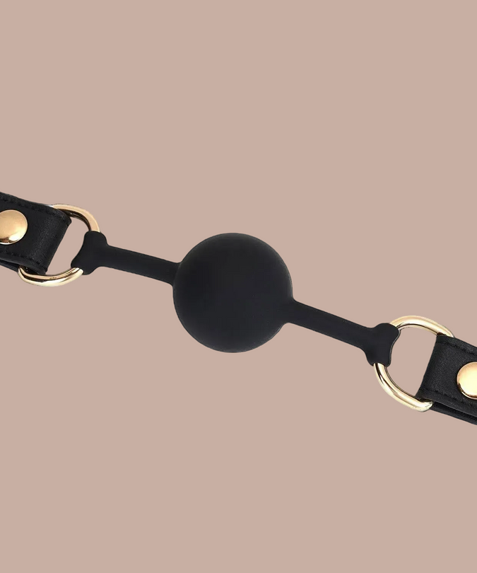 Liebe Seele Silicone Ball Gag – Dark Secret Black