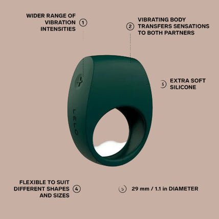 LELO – TOR 2 Vibrating Couples Ring – Green - by Pleasurements LELO – TOR 2 Vibrating Couples Ring – Green - by Pleasurements