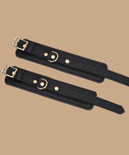 Liebe Seele Dark Secret Leather Wrist Cuffs – Black Liebe Seele Dark Secret Leather Wrist Cuffs – Black