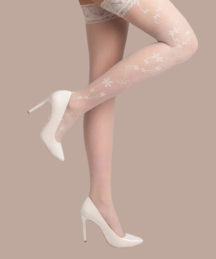 Gabriella Hold Ups Loretta White Gabriella Hold Ups Loretta White - Pleasurements
