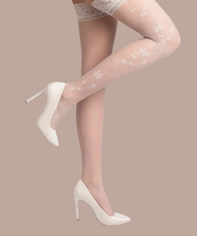 Gabriella Hold Ups Loretta White - Pleasurements