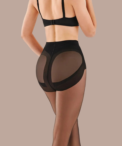 Gabriella Special Secret Push-up Panty 20 den Zwart Gabriella Special Secret Thights Push Up 20 den Melisa - Pleasurements