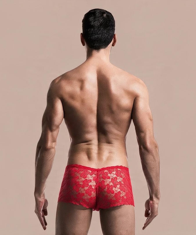 Mob – Rode kanten boxershort maat S/M