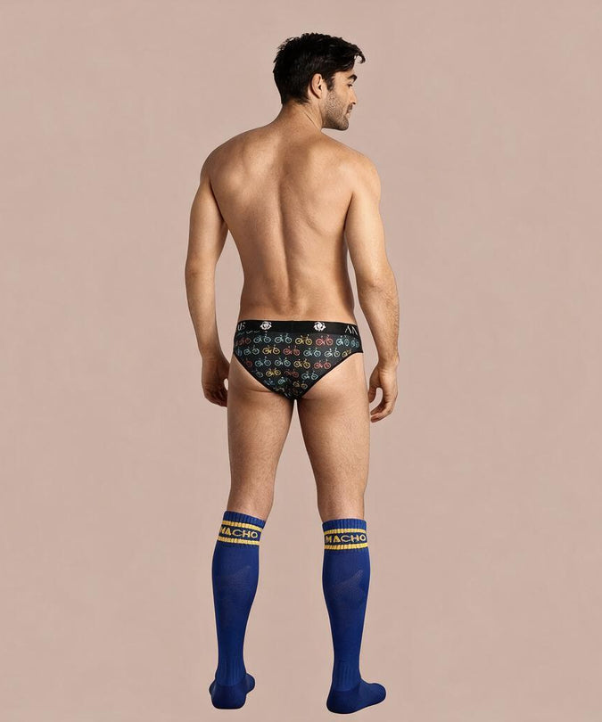 Macho – Lange Sokken One Size Blauw