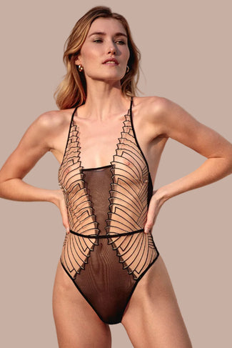 Atelier Amour – Cosmic Dream Bodysuit - Black Atelier Amour – Cosmic Dream Bodysuit - Black