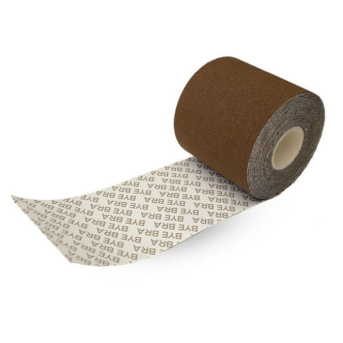 Doei – Bh – Lichaamstape 5 M X 6,5 Cm + 3 Paar Tepelhoedjes Bruin