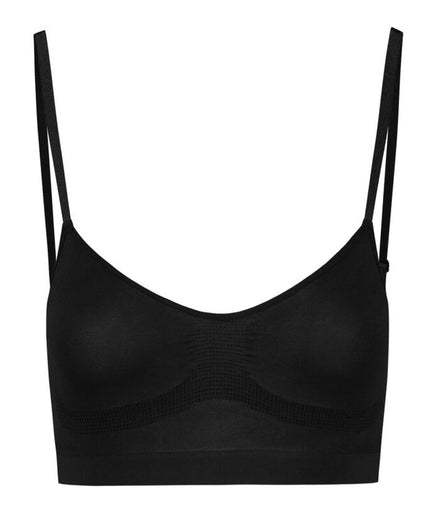 BYE-BRA - MEDIUM CONTROL BH NAADLOOS ZWART MAAT L BYE-BRA - MEDIUM CONTROL BH NAADLOOS ZWART MAAT L