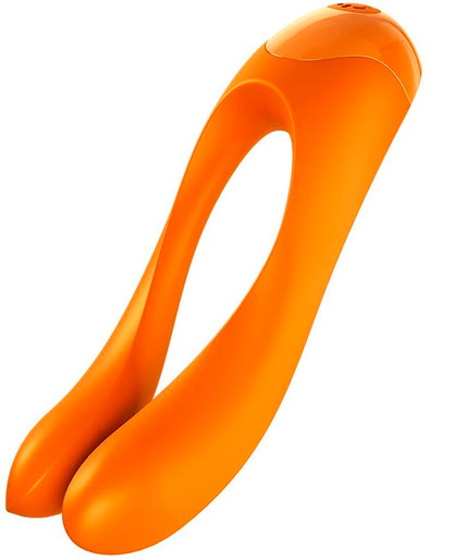SATISFYER - CANDY CANE FINGER VIBRATOR ORANGE SATISFYER - CANDY CANE FINGER VIBRATOR ORANGE
