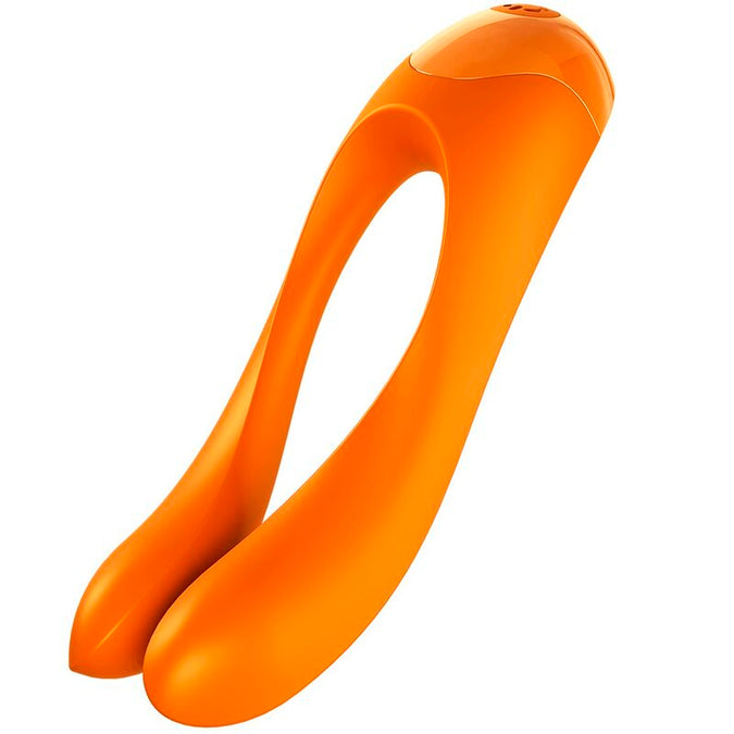 SATISFYER - CANDY CANE VINGERVIBRATOR ORANJE