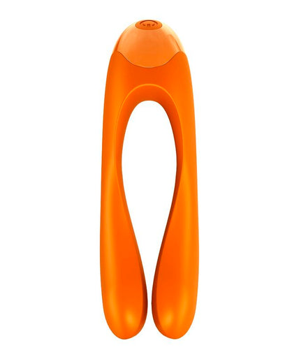 SATISFYER - CANDY CANE FINGER VIBRATOR ORANGE SATISFYER - CANDY CANE FINGER VIBRATOR ORANGE
