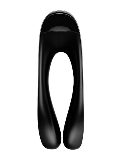 SATISFYER - CANDY CANE FINGER VIBRATOR BLACK SATISFYER - CANDY CANE FINGER VIBRATOR BLACK
