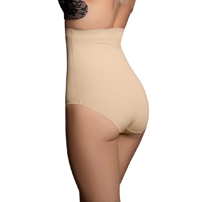 BYE-BRA - NAADLOZE GORDEL SLIP BEIGE MAAT XXL