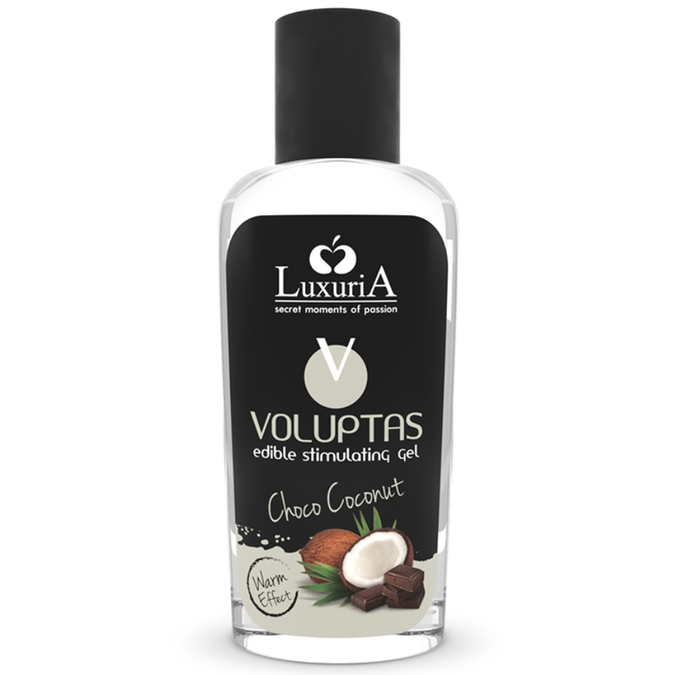 Intimateline Luxuria – Voluptas Eetbare Massagegel met Verwarmend Effect – Kokos en Room 100 ml