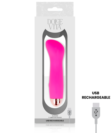 Pleasurements – Dolce Vita – Oplaadbare vibrator One roze 7 snelheden Pleasurements – Dolce Vita – Oplaadbare vibrator One roze 7 snelheden