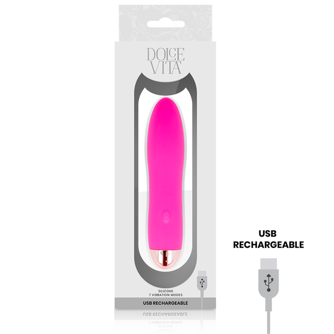 Pleasurements – Dolce Vita – Oplaadbare vibrator Four roze 7 snelheden
