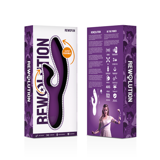 Rewolution – Rewofun Flexibler Vibrator mit Rabbit