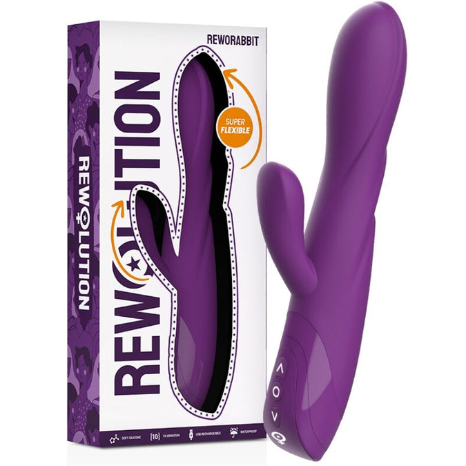 REWOLUTION - REWORABBIT FLEXIBELE VIBRATOR MET RABBIT