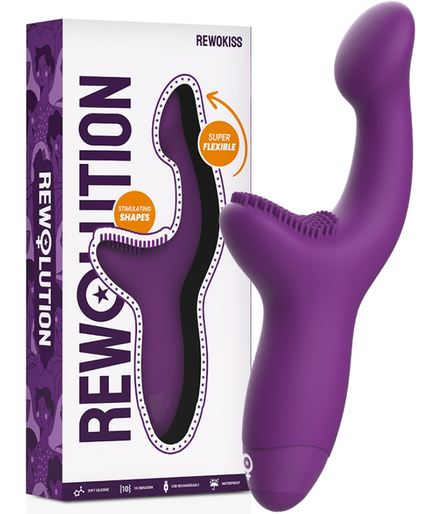 REWOLUTION - REWOKISS VIBRATOR POINT TO STIMULATOR REWOLUTION - REWOKISS VIBRATOR POINT TO STIMULATOR