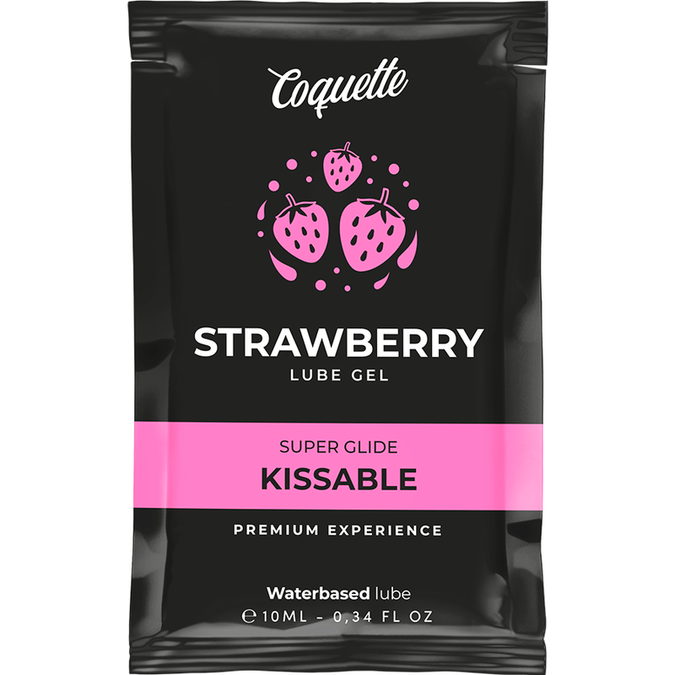 COQUETTE CHIC DESIRE - AARDBEI OP WATERBASIS KUSBAAR GLIJMIDDEL POCKET 10 ML