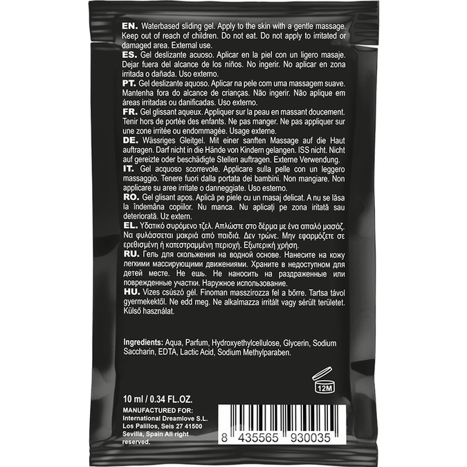 COQUETTE CHIC DESIRE - AARDBEI OP WATERBASIS KUSBAAR GLIJMIDDEL POCKET 10 ML