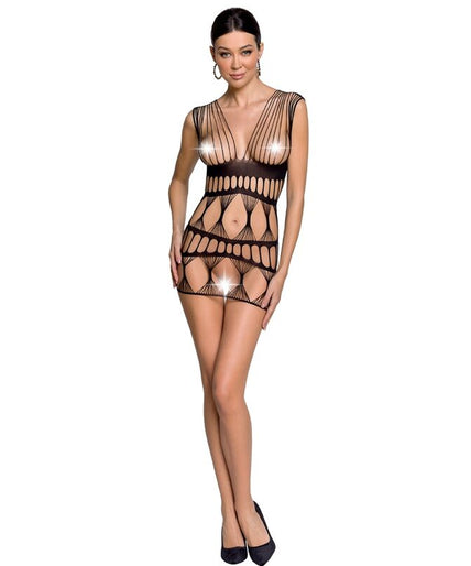 PASSION - WOMAN BS089 BODYSTOCKING ZWART EEN MAAT PASSION - WOMAN BS089 BODYSTOCKING ZWART EEN MAAT