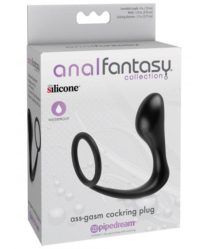 Anal Fantasy – Ass-Gasm Prostate Plug with Penis Ring Anal Fantasy – Ass-Gasm Prostate Plug with Penis Ring