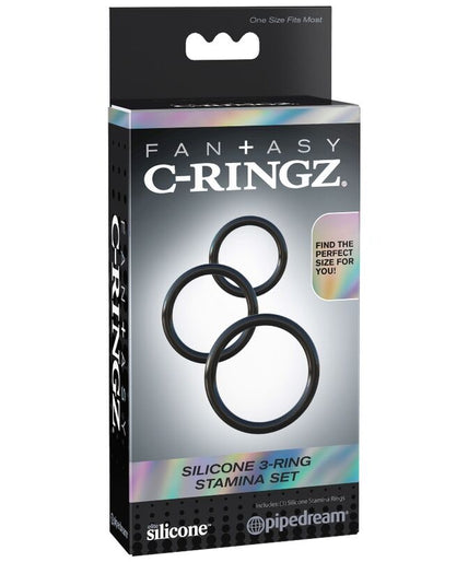 FANTASY C-RINGZ - SILICONE 3 RING STAMINA SET FANTASY C-RINGZ - SILICONE 3 RING STAMINA SET