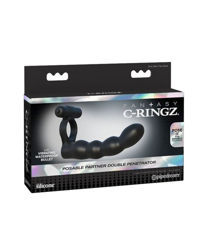 FANTASY C-RINGZ - POSABLE DOUBLE PENETRATOR FANTASY C-RINGZ - POSABLE DOUBLE PENETRATOR