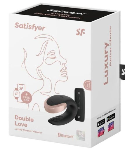Satisfyer – Double Love Luxe Partnervibrator Zwart Satisfyer – Double Love Luxe Partnervibrator Zwart