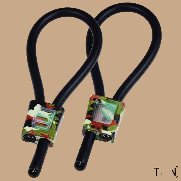 ELECTRASTIM - PRESTIGE ELECTRALOOPS ADJUSTABLE COCK RINGS CAMOUFLAGE