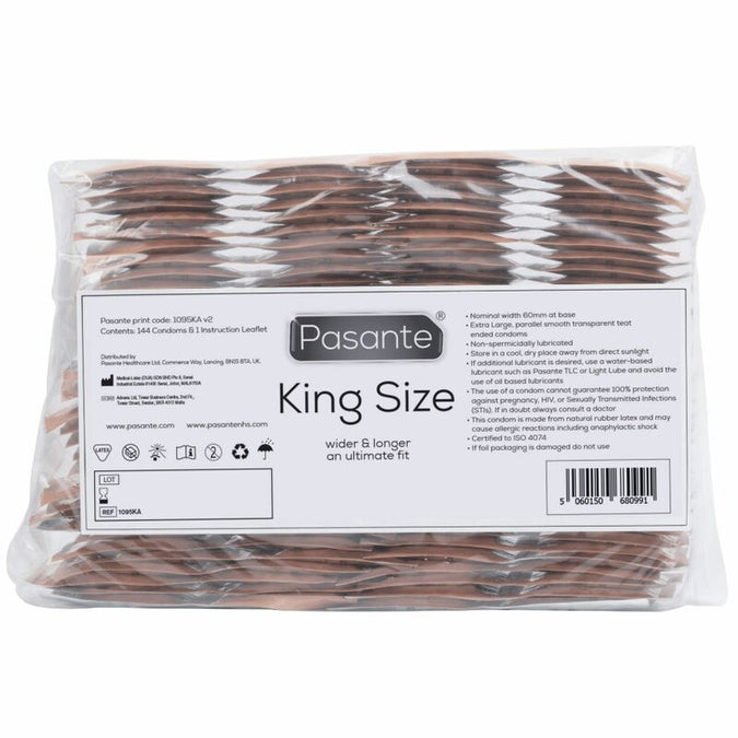 Pasante – Condooms King Size Zak 144 Stuks