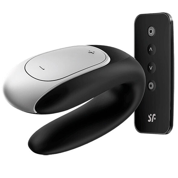 Satisfyer – Double Fun Partner Vibrator Zwart