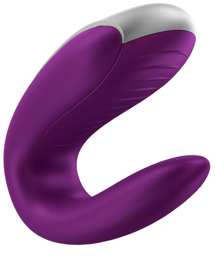 SATISFYER - DOUBLE FUN PARTNER VIBRATOR PURPLE SATISFYER - DOUBLE FUN PARTNER VIBRATOR PURPLE