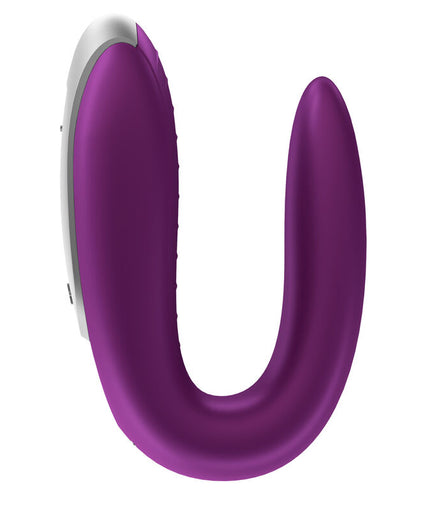 SATISFYER - DOUBLE FUN PARTNER VIBRATOR PURPLE SATISFYER - DOUBLE FUN PARTNER VIBRATOR PURPLE