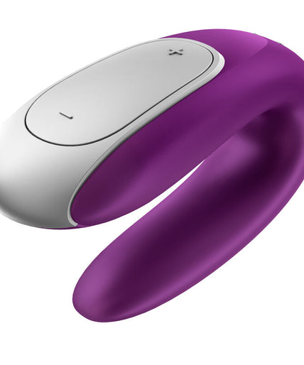 SATISFYER - DOUBLE FUN PARTNER VIBRATOR PURPLE SATISFYER - DOUBLE FUN PARTNER VIBRATOR PURPLE