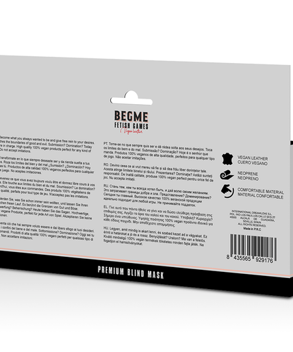 BEGME - BLACK EDITION PREMIUM BLIND MASK WITH NEOPRENE LINING BEGME - BLACK EDITION PREMIUM BLIND MASK WITH NEOPRENE LINING
